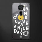 have a nice day glass case for redmi note 9 image