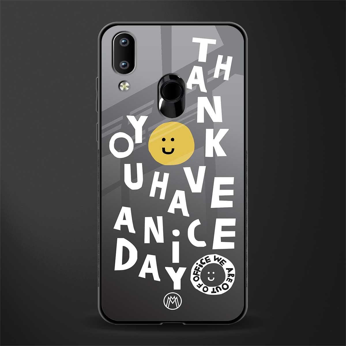 have a nice day glass case for vivo y91 image