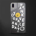 have a nice day glass case for vivo v11 pro image