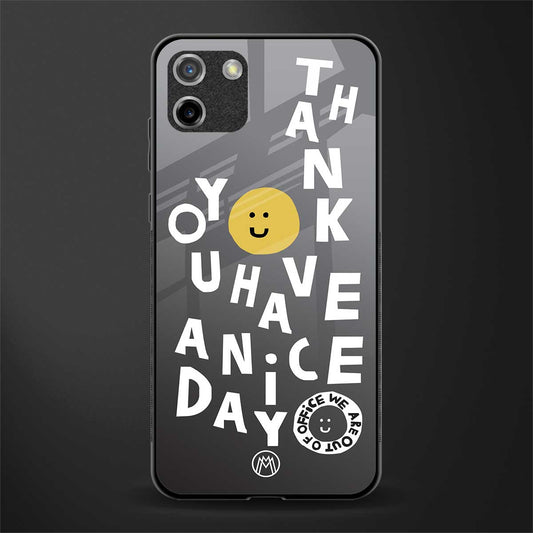 have a nice day glass case for realme c11 image