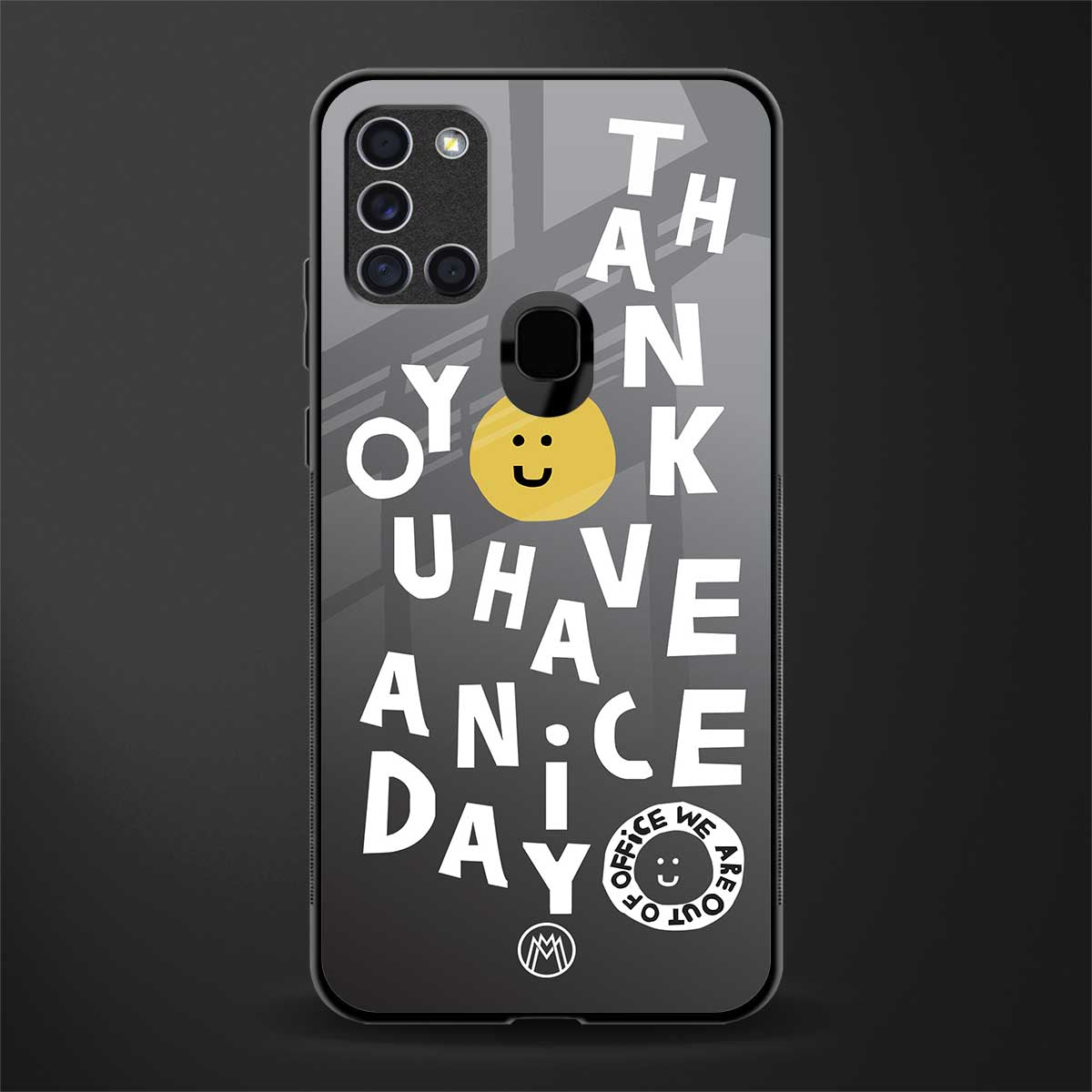 have a nice day glass case for samsung galaxy a21s image