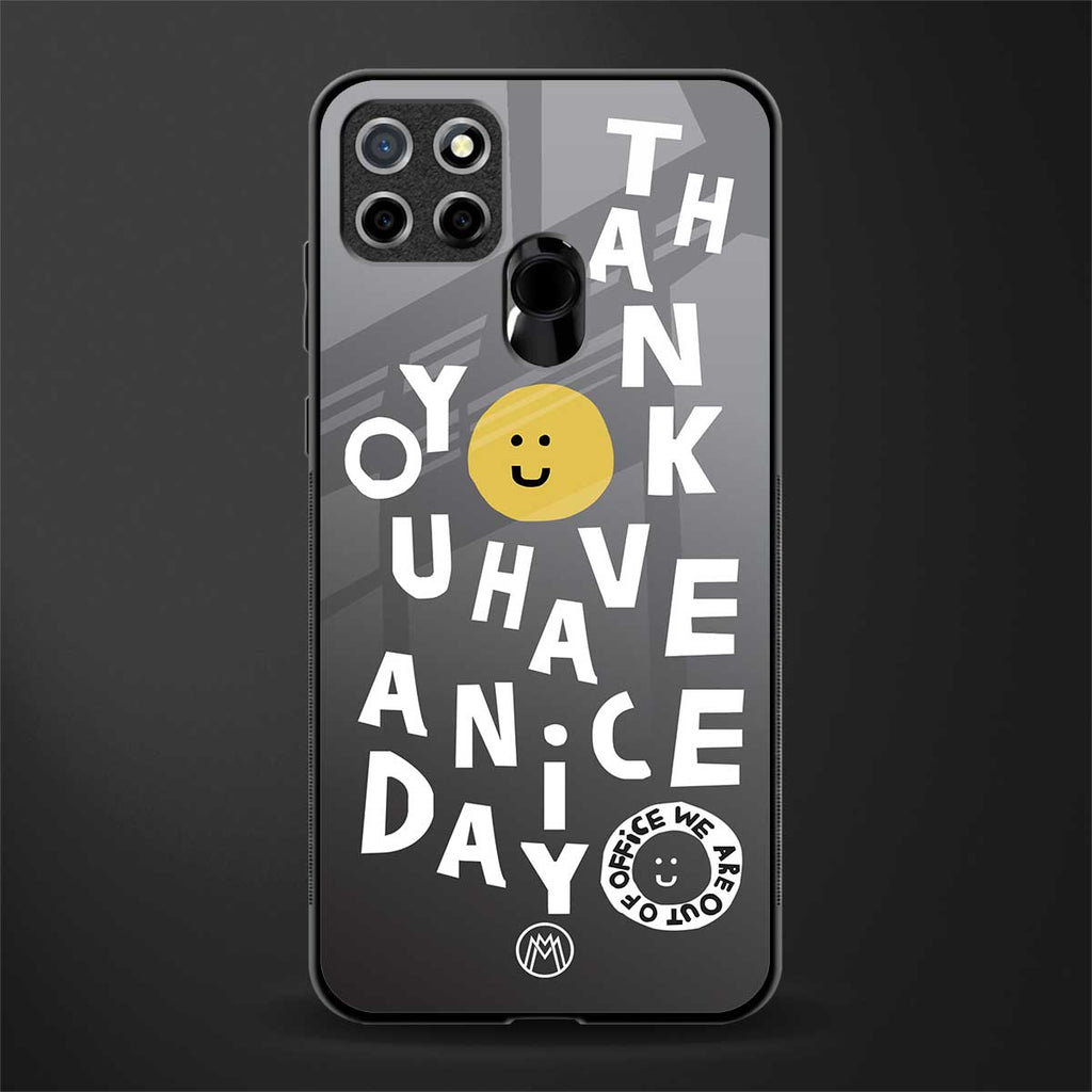 have a nice day glass case for realme narzo 30a image