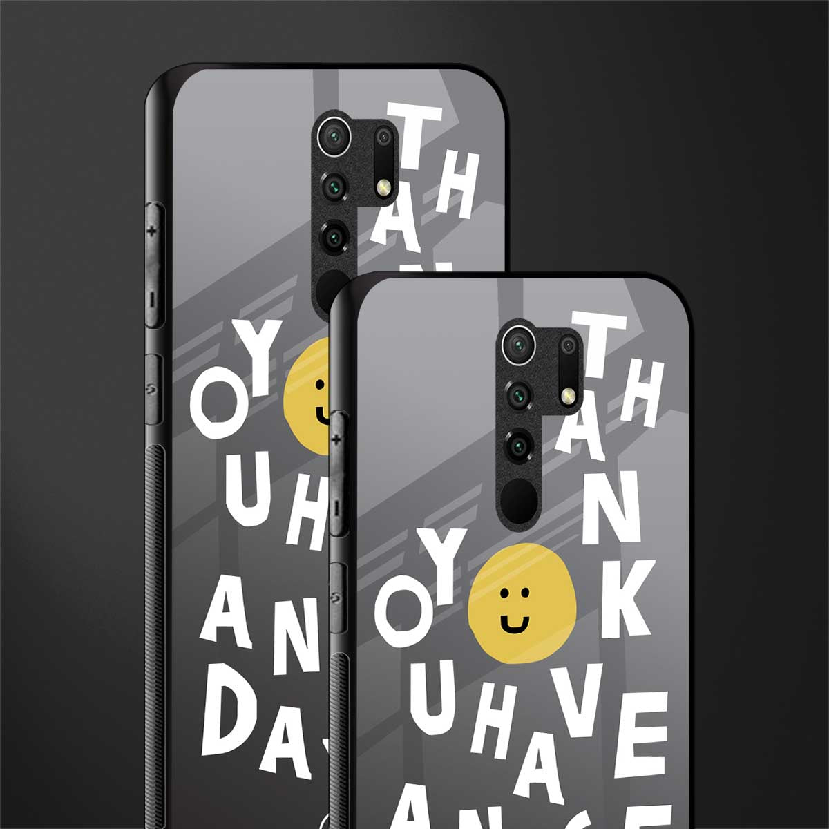 have a nice day glass case for redmi 9 prime image-2
