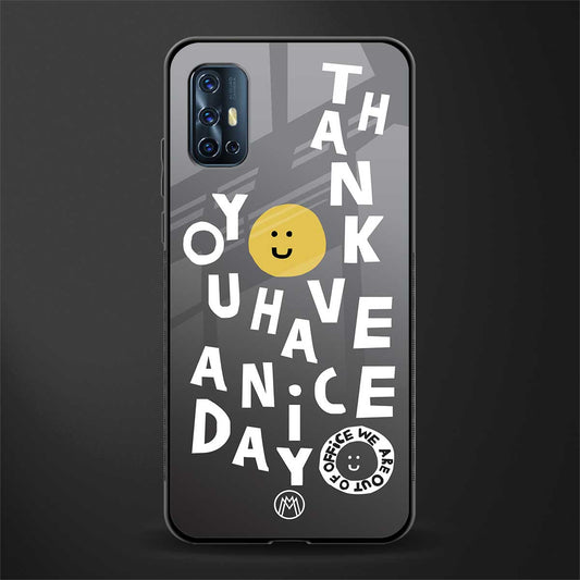 have a nice day glass case for vivo v17 image