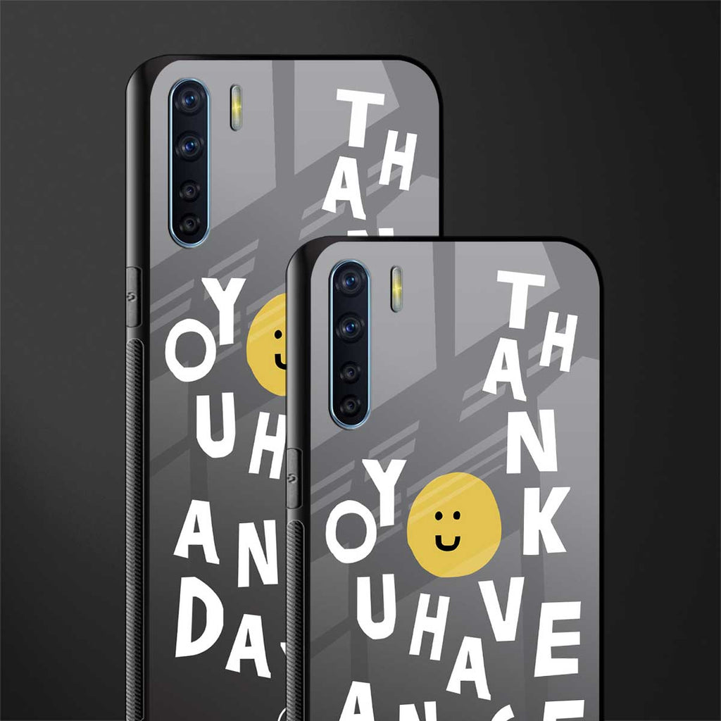 have a nice day glass case for oppo f15 image-2