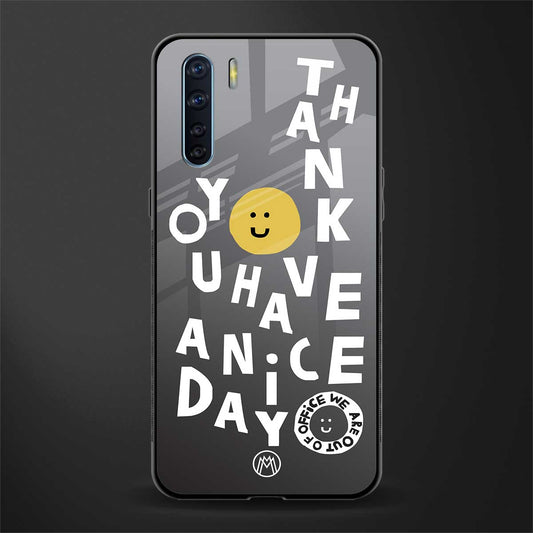 have a nice day glass case for oppo f15 image