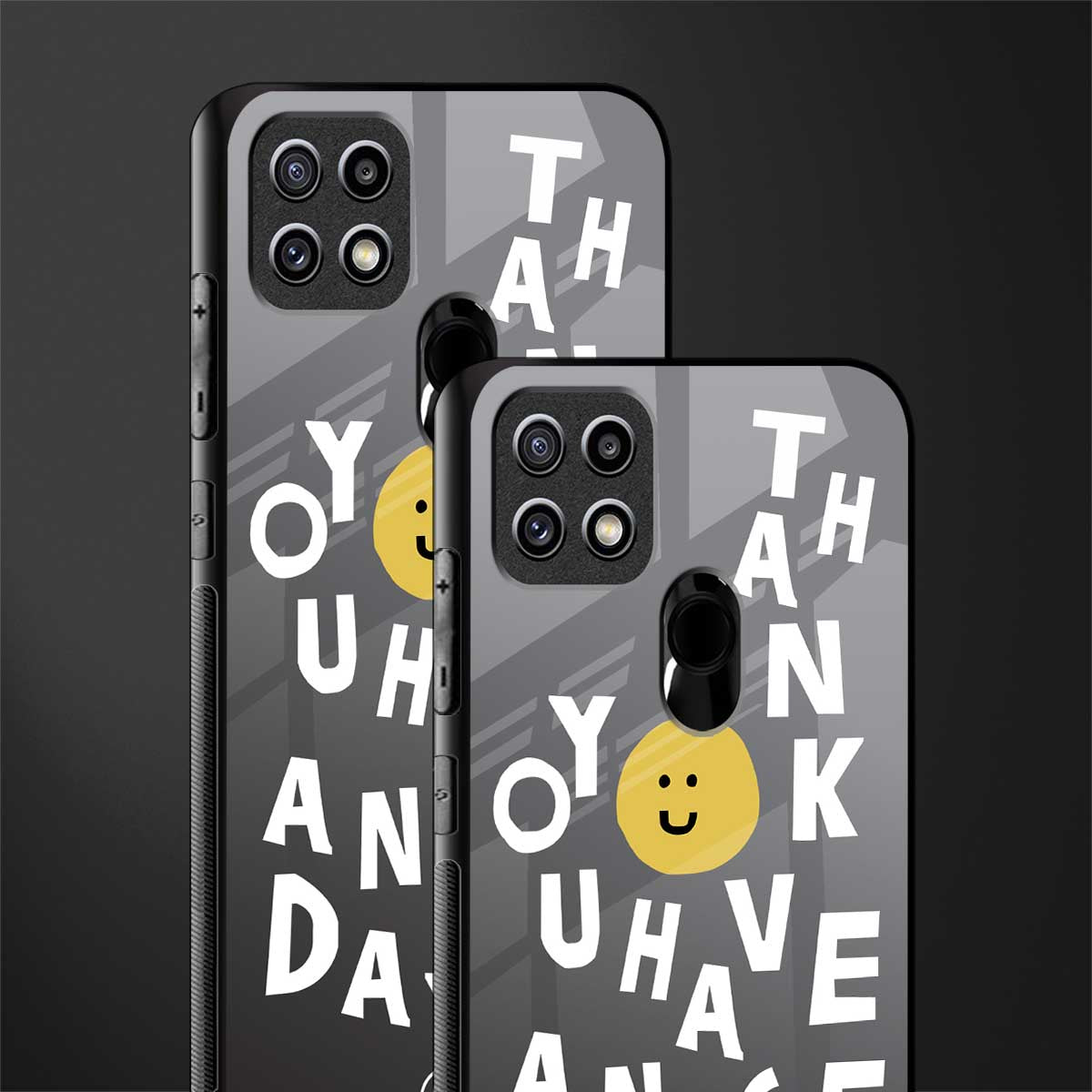 have a nice day glass case for oppo a15s image-2