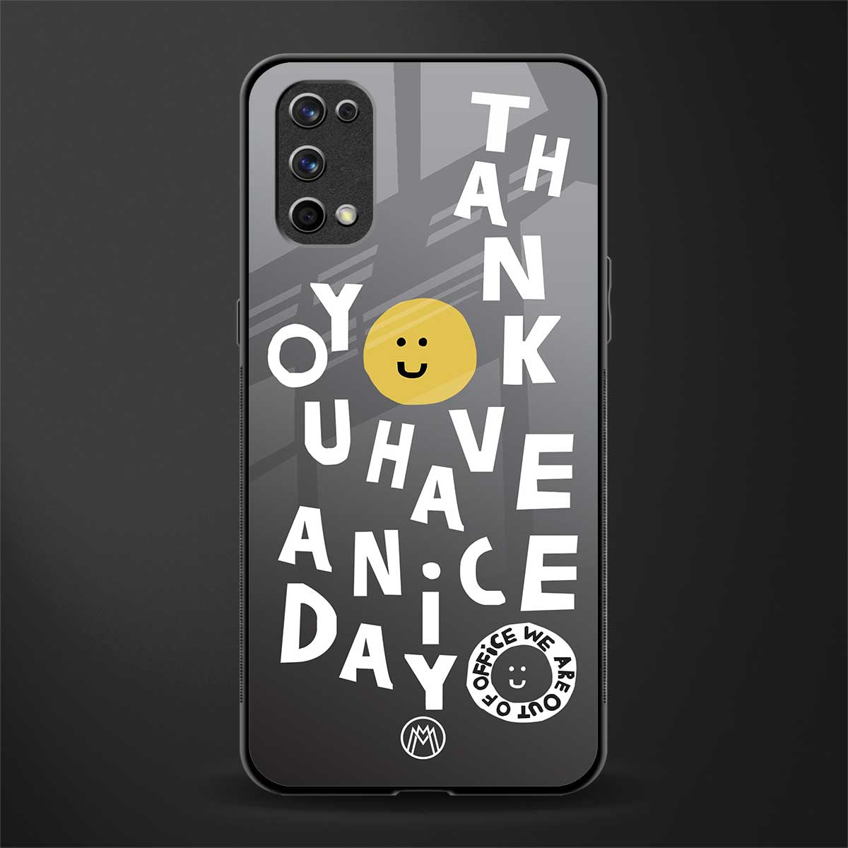 have a nice day glass case for realme 7 pro image