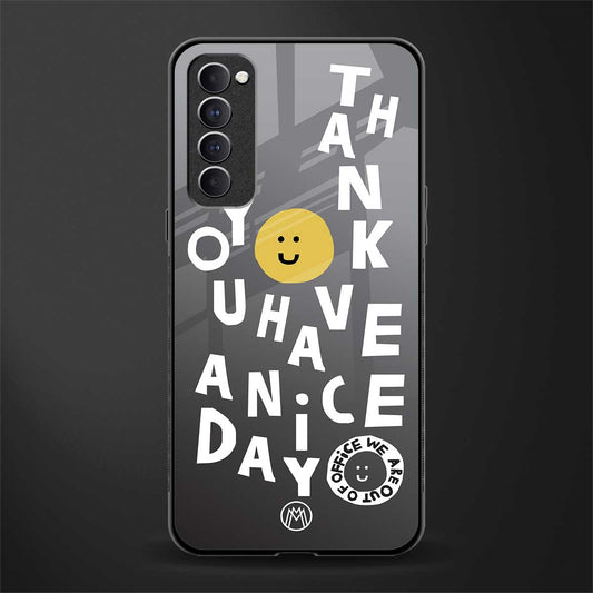 have a nice day glass case for oppo reno 4 pro image