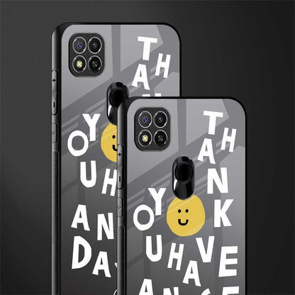 have a nice day glass case for redmi 9 image-2