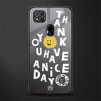 have a nice day glass case for redmi 9 image