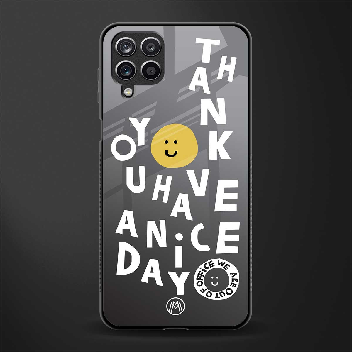 have a nice day glass case for samsung galaxy f12 image