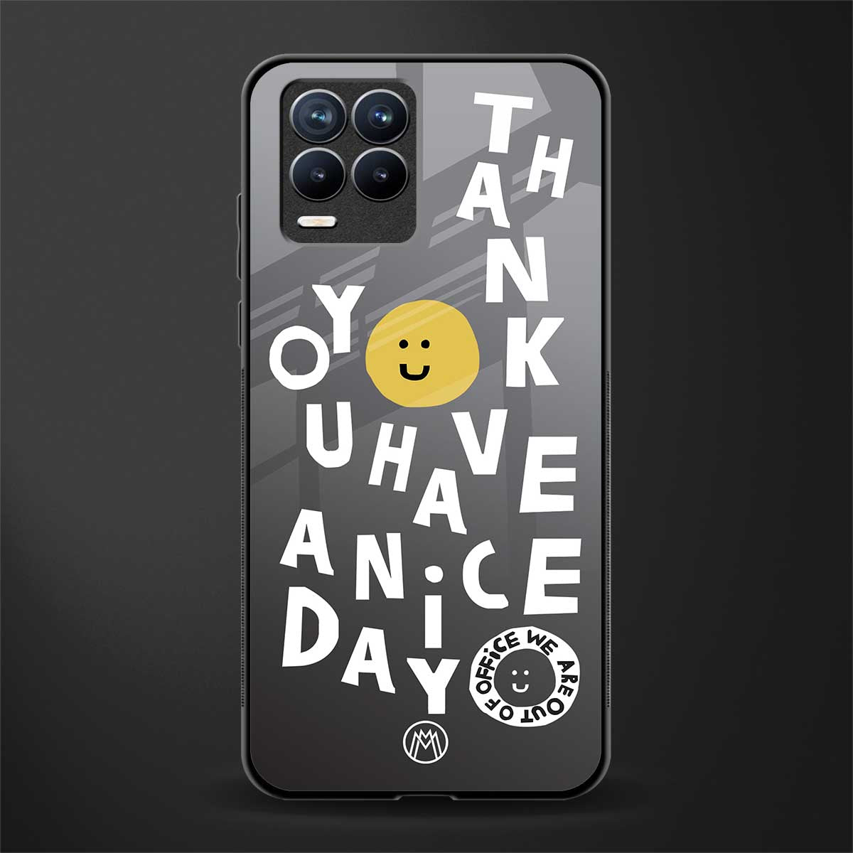 have a nice day glass case for realme 8 4g image