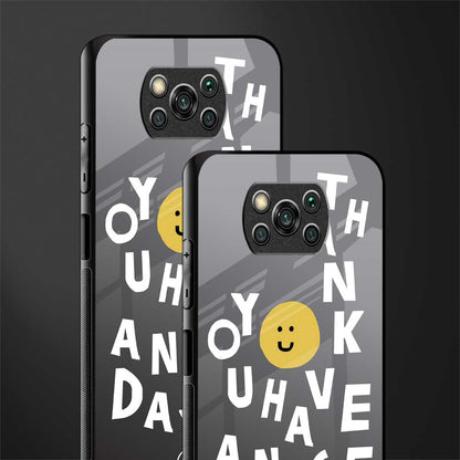 have a nice day glass case for poco x3 pro image-2