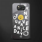 have a nice day glass case for poco x3 image