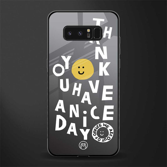 have a nice day glass case for samsung galaxy note 8 image