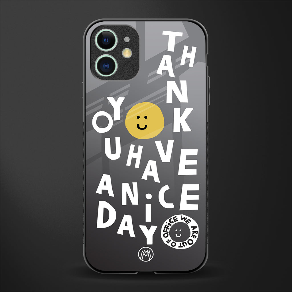 have a nice day glass case for iphone 12 mini image
