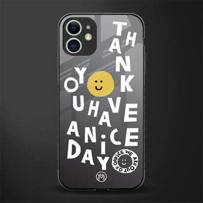 have a nice day glass case for iphone 12 image