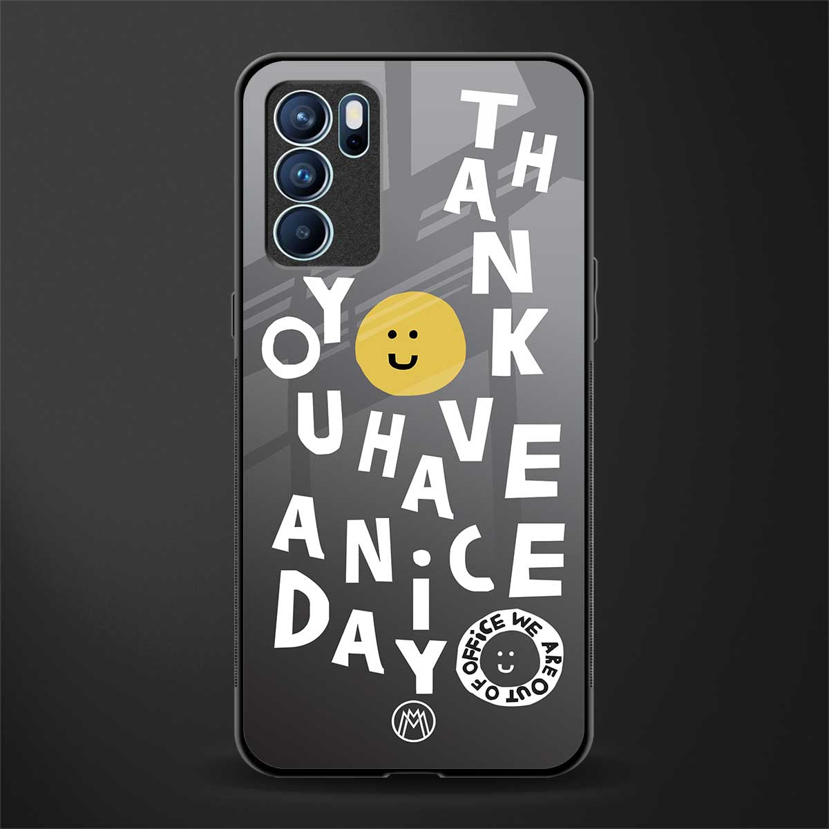have a nice day glass case for oppo reno6 5g image