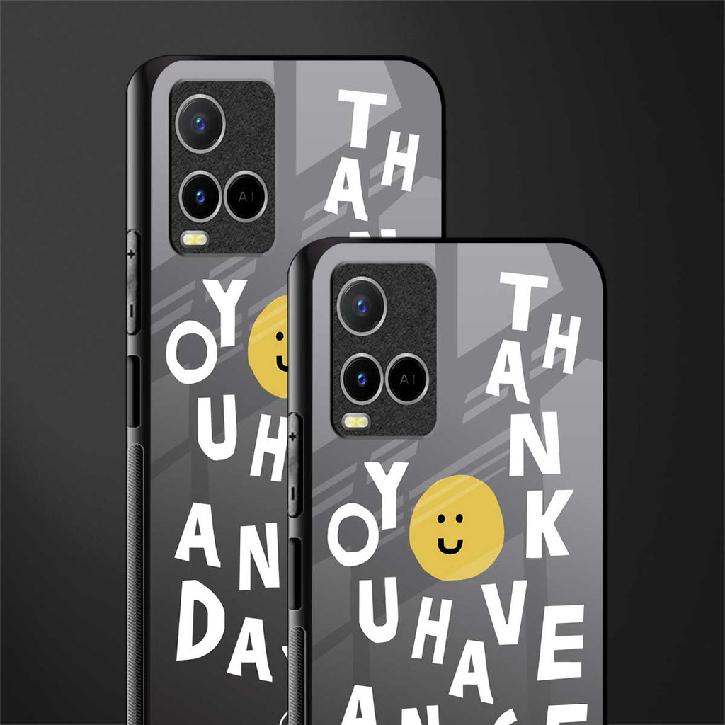 have a nice day glass case for vivo y21s image-2