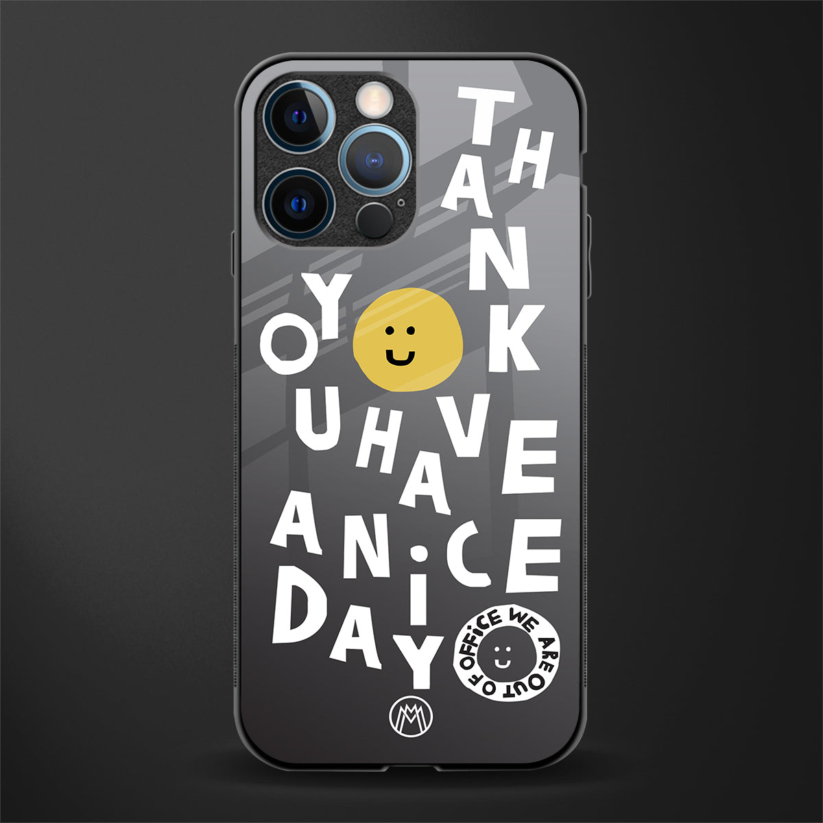 have a nice day glass case for iphone 12 pro image
