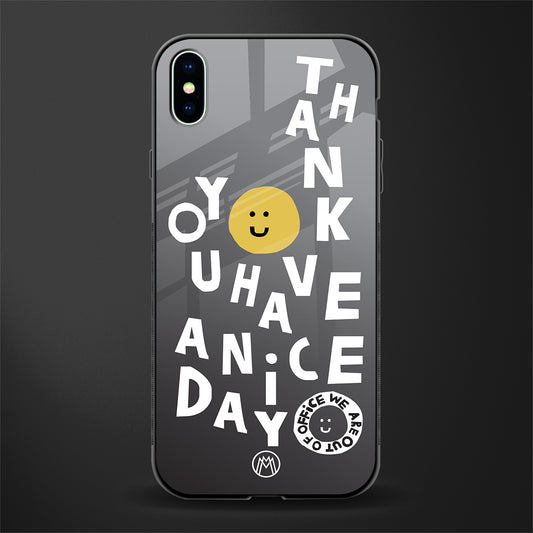 have a nice day glass case for iphone xs max image