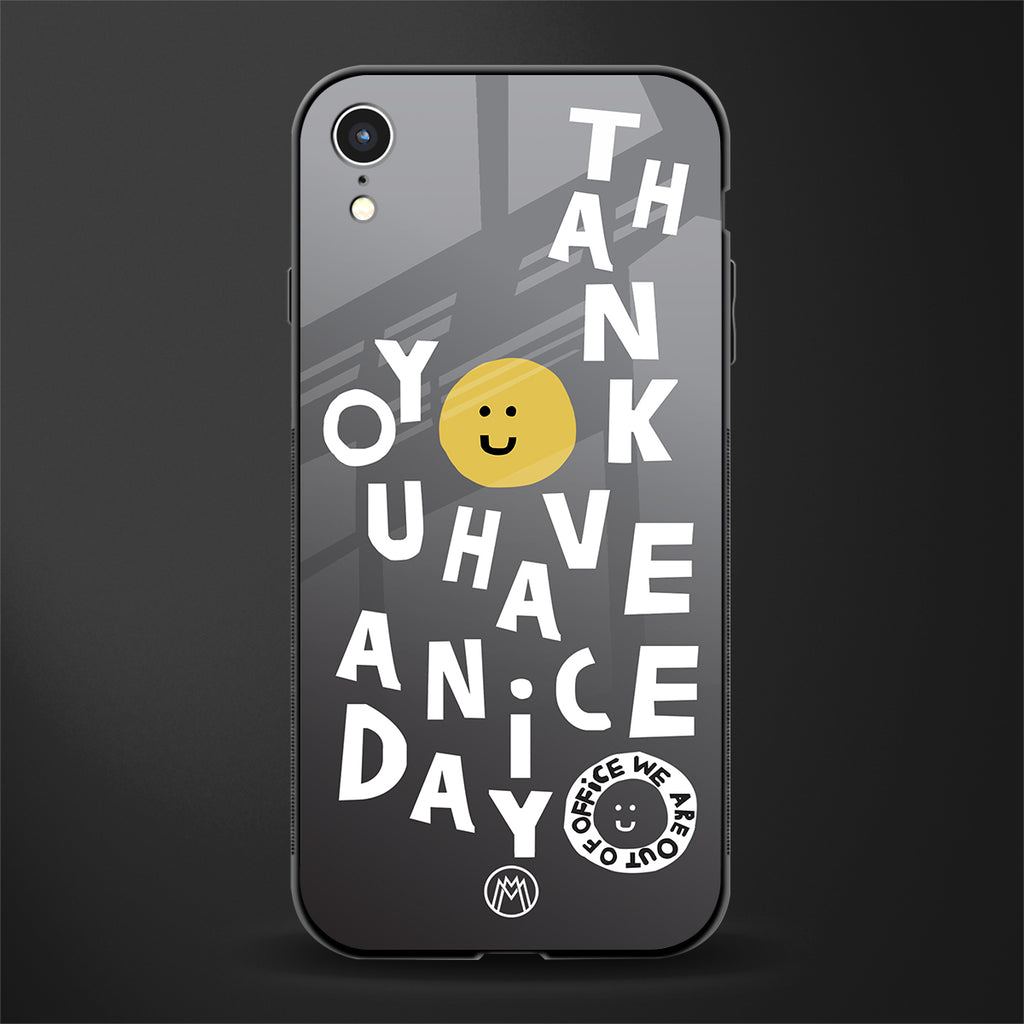have a nice day glass case for iphone xr image