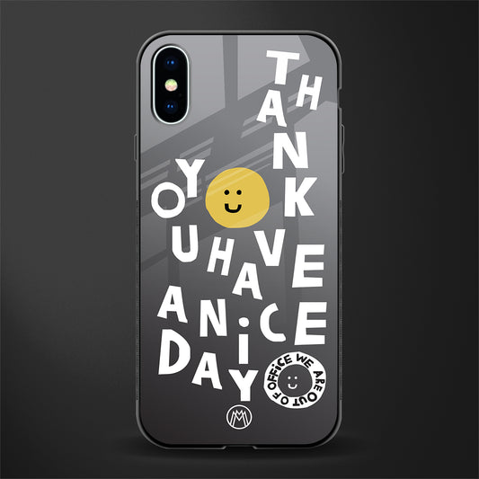have a nice day glass case for iphone xs image