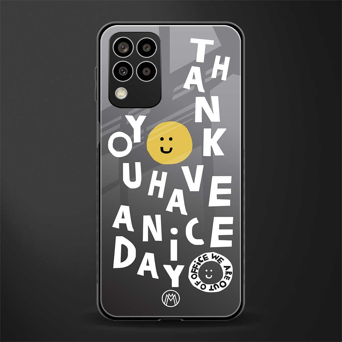 have a nice day back phone cover | glass case for samsung galaxy m33 5g