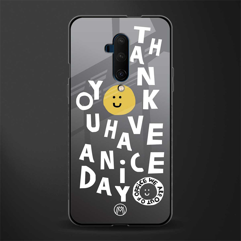 have a nice day glass case for oneplus 7t pro image
