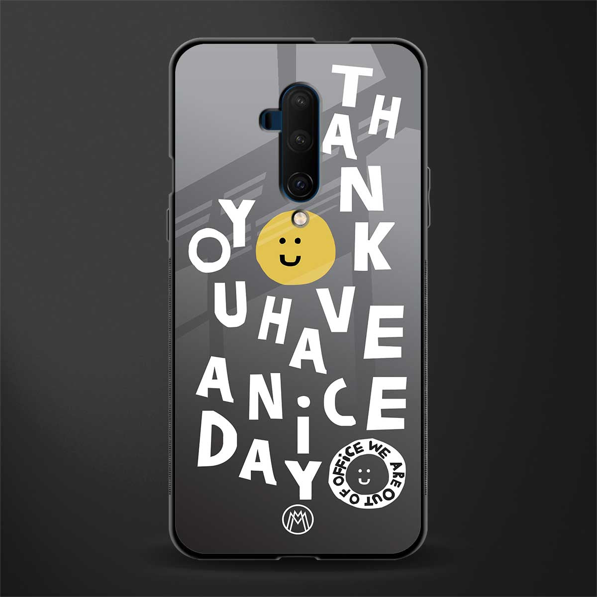 have a nice day glass case for oneplus 7t pro image