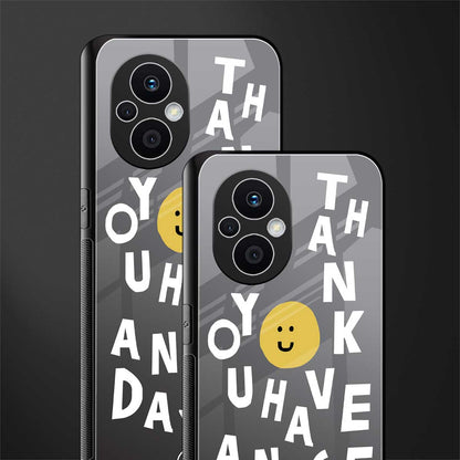 have a nice day back phone cover | glass case for oppo f21 pro 5g