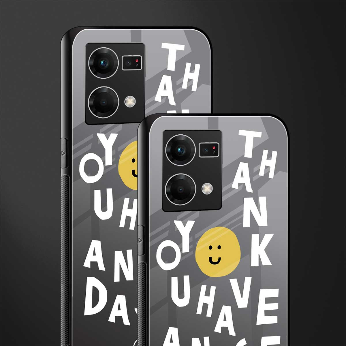 have a nice day back phone cover | glass case for oppo f21 pro 4g