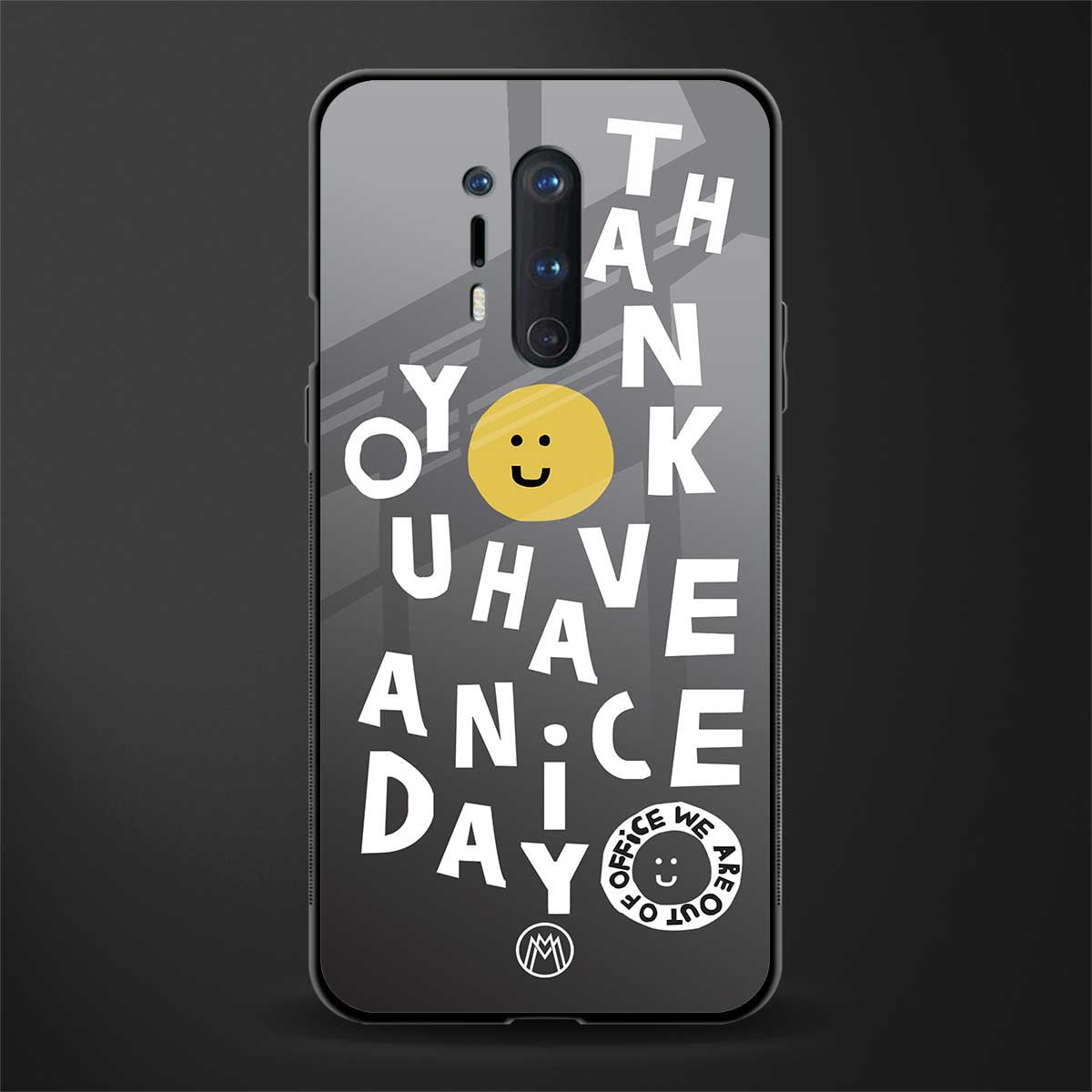have a nice day glass case for oneplus 8 pro image
