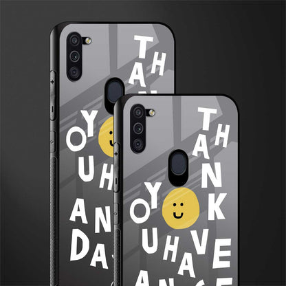 have a nice day glass case for samsung a11 image-2