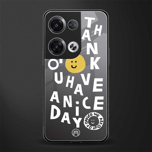 have a nice day back phone cover | glass case for oppo reno 8 pro