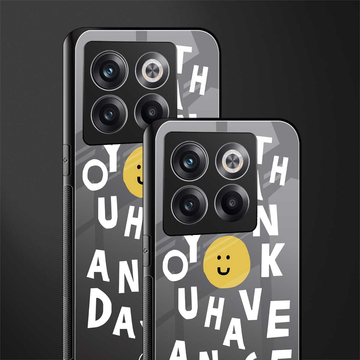 have a nice day back phone cover | glass case for oneplus 10t