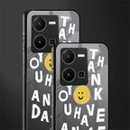 have a nice day back phone cover | glass case for vivo y35 4g