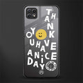 have a nice day back phone cover | glass case for samsung galaxy f42