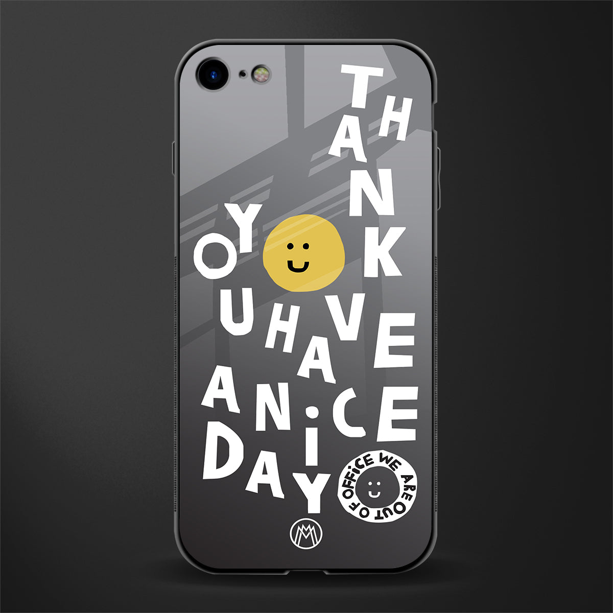 have a nice day glass case for iphone se 2020 image