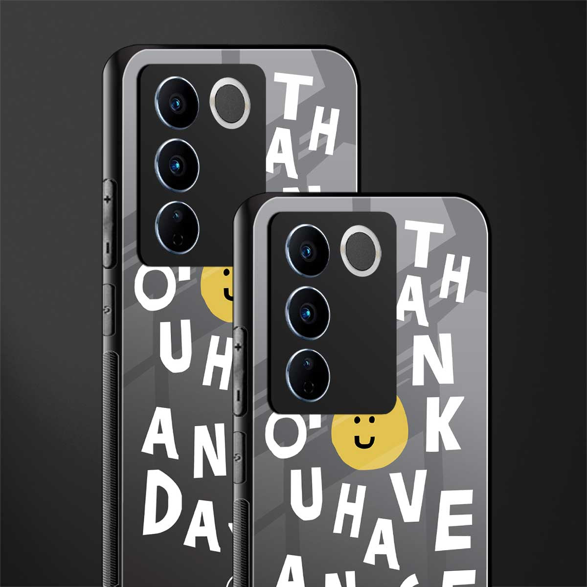 have a nice day back phone cover | glass case for vivo v27 pro 5g