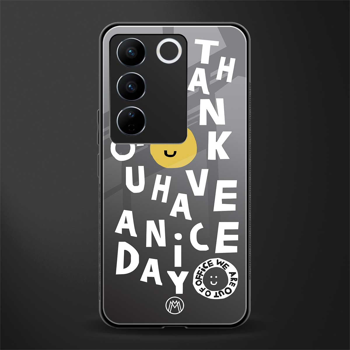 have a nice day back phone cover | glass case for vivo v27 pro 5g