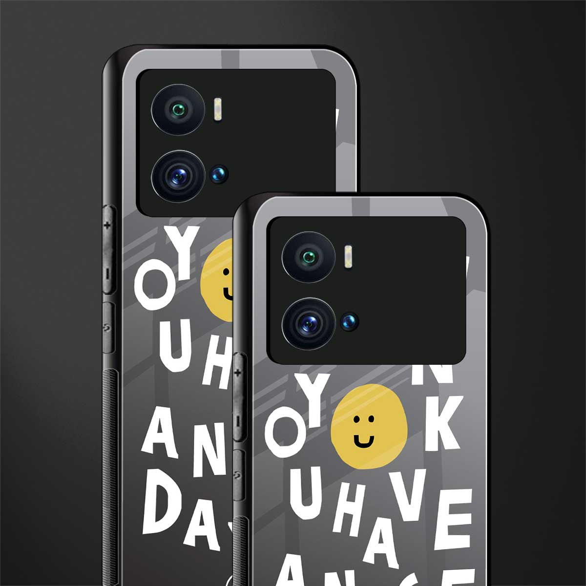 have a nice day back phone cover | glass case for iQOO 9 Pro