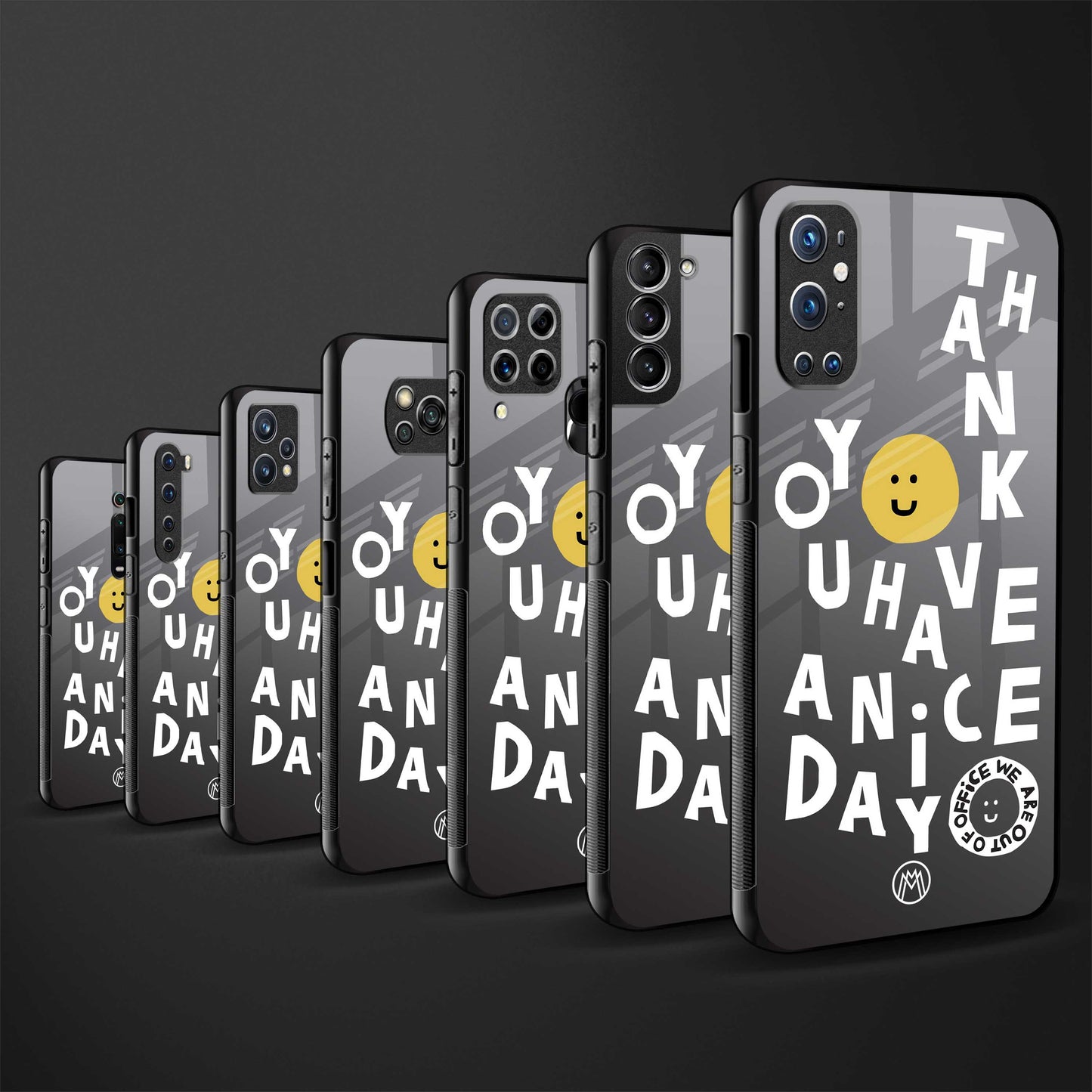 have a nice day back phone cover | glass case for samsung galaxy a73 5g