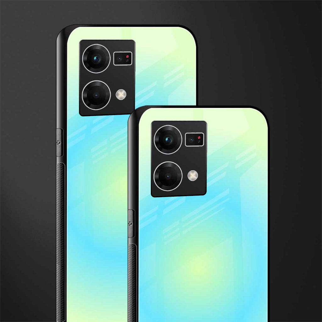 hawaiian breeze back phone cover | glass case for oppo f21 pro 4g