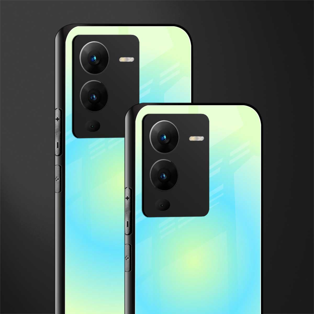 hawaiian breeze back phone cover | glass case for vivo v25 pro 5g