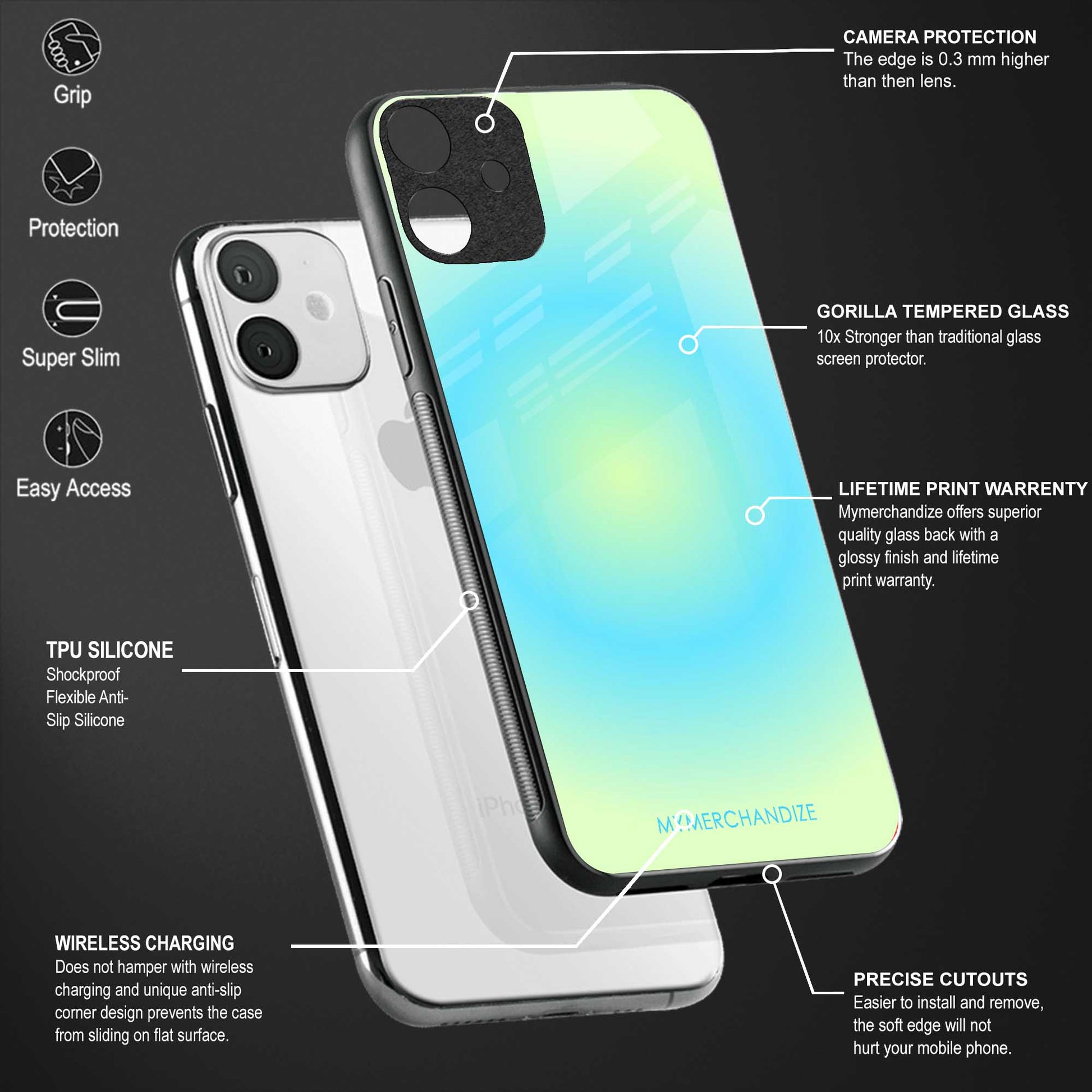 hawaiian breeze glass case for redmi 9i image-4