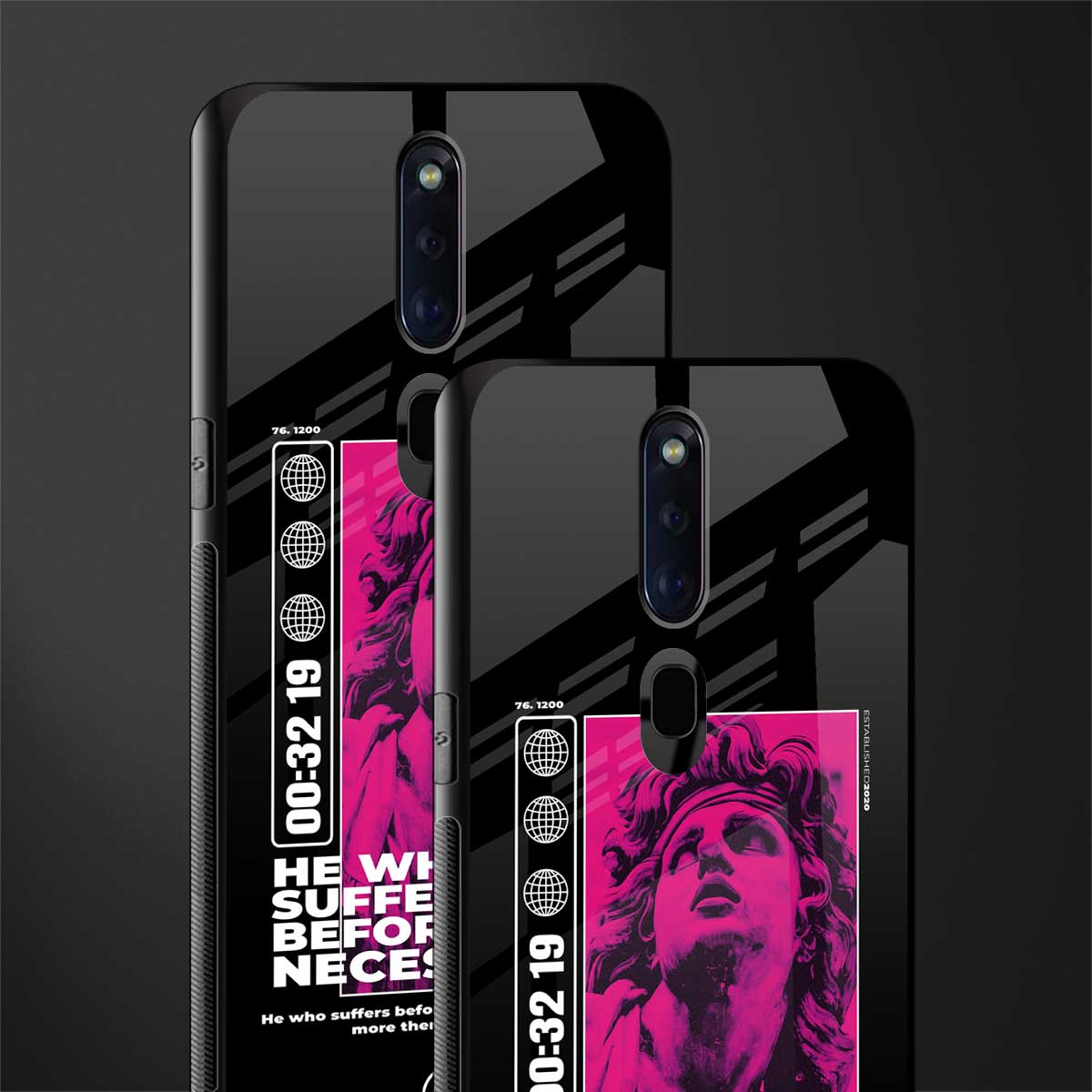 he who suffers glass case for oppo f11 pro image-2