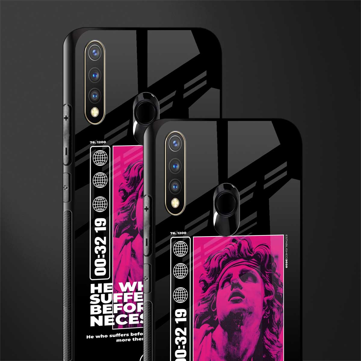 he who suffers glass case for vivo y19 image-2