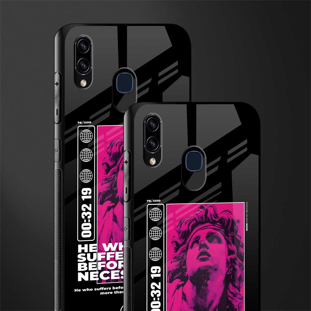 he who suffers glass case for samsung galaxy a20 image-2